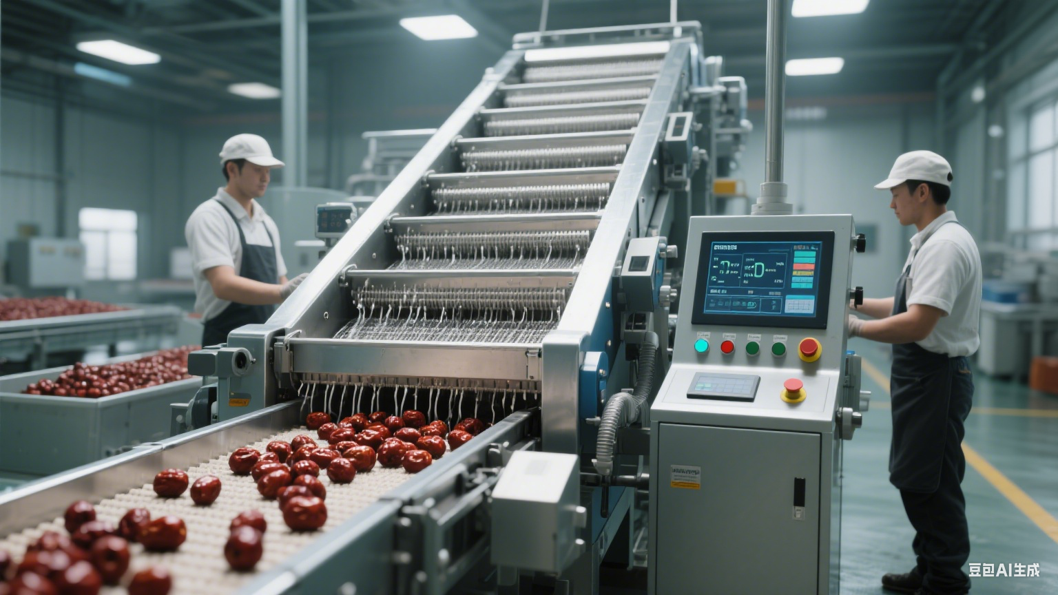 大枣震动沥水机：能沥净水分吗？大批量操作有残留吗？(5)