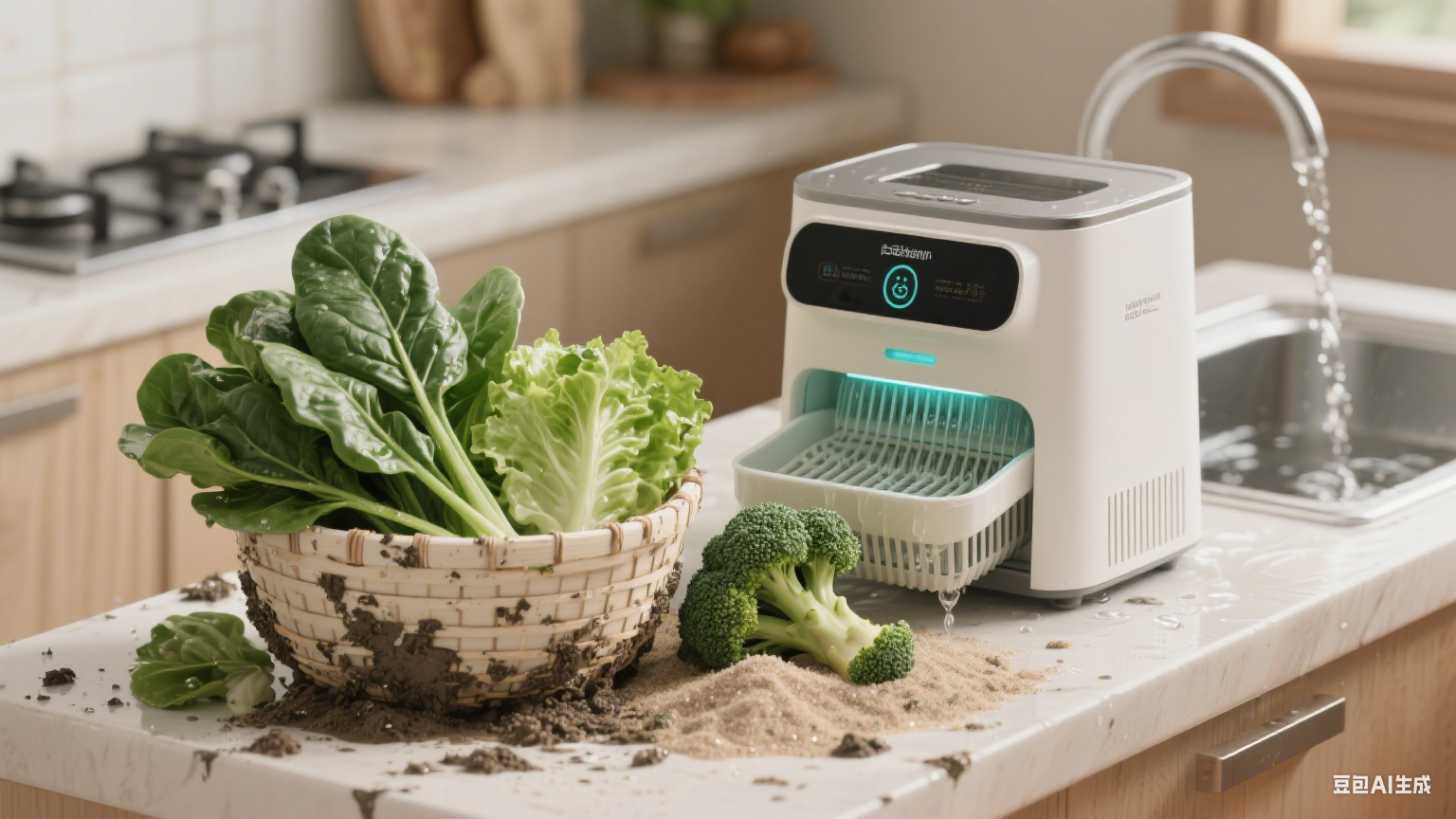 震护鲜颜・净澈蔬香：解码全自动震动沥水洗菜机的洁净实力(1)
