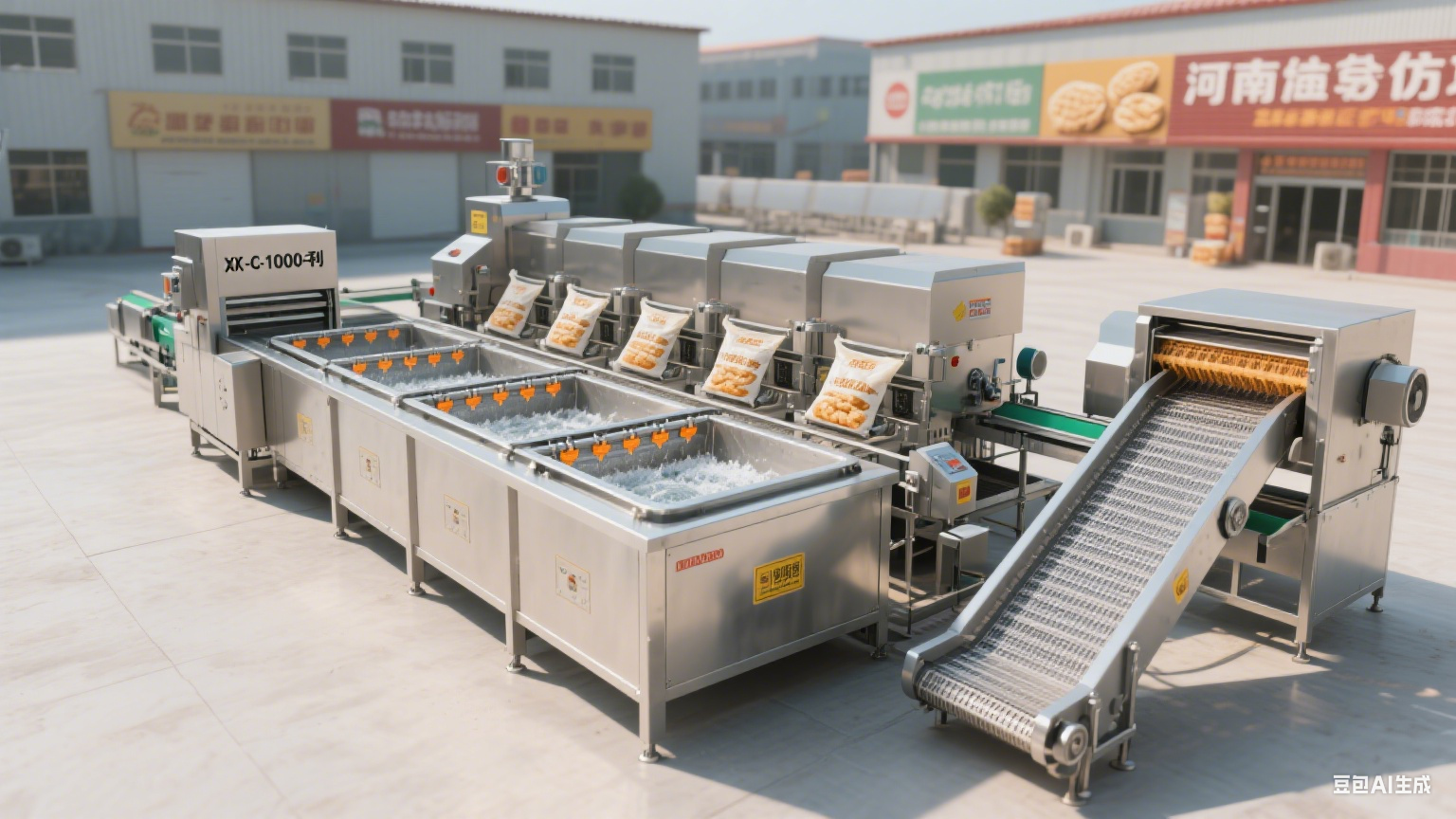 筋袋净沥术：面筋袋冲洗震动沥水机场景适配型号(4)