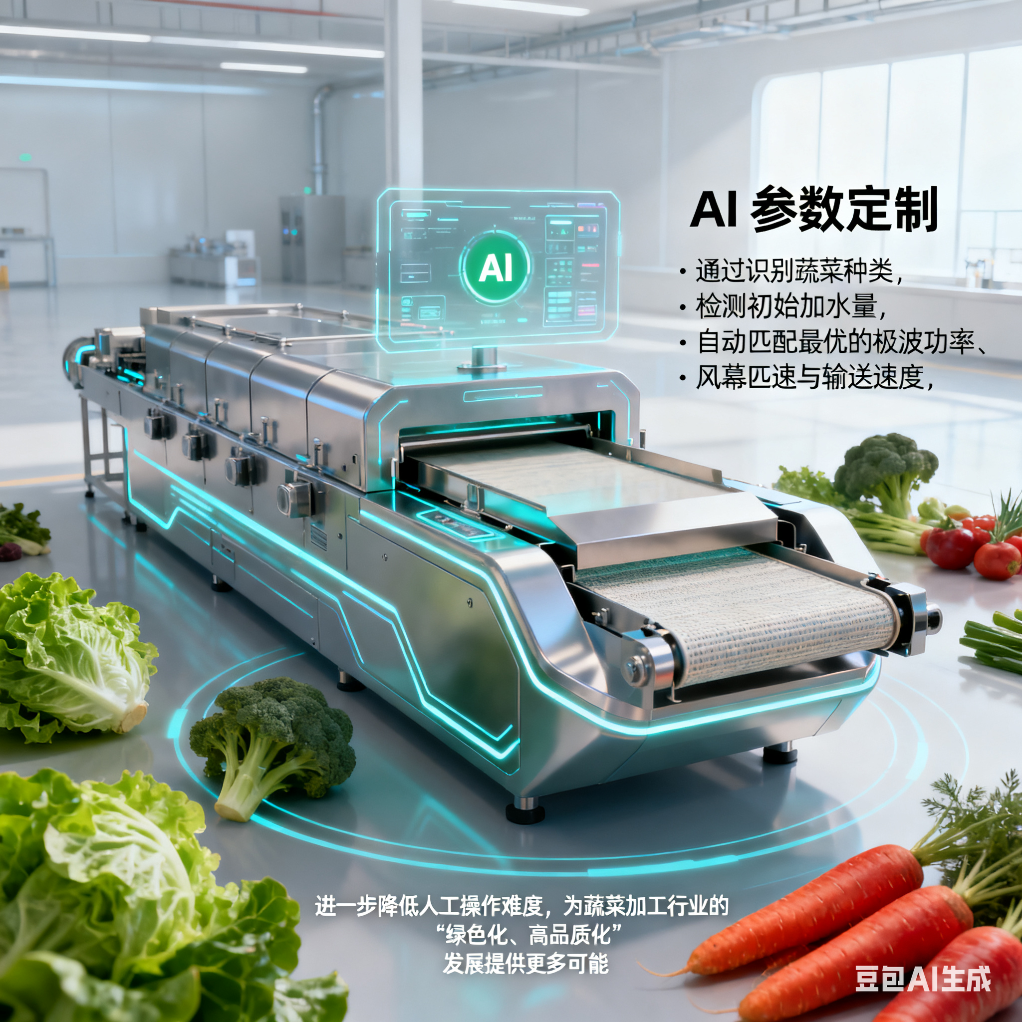 微能凝鲜・风萃蔬香 —— 蔬菜微波脱水风干机怎样进行脱水(5)