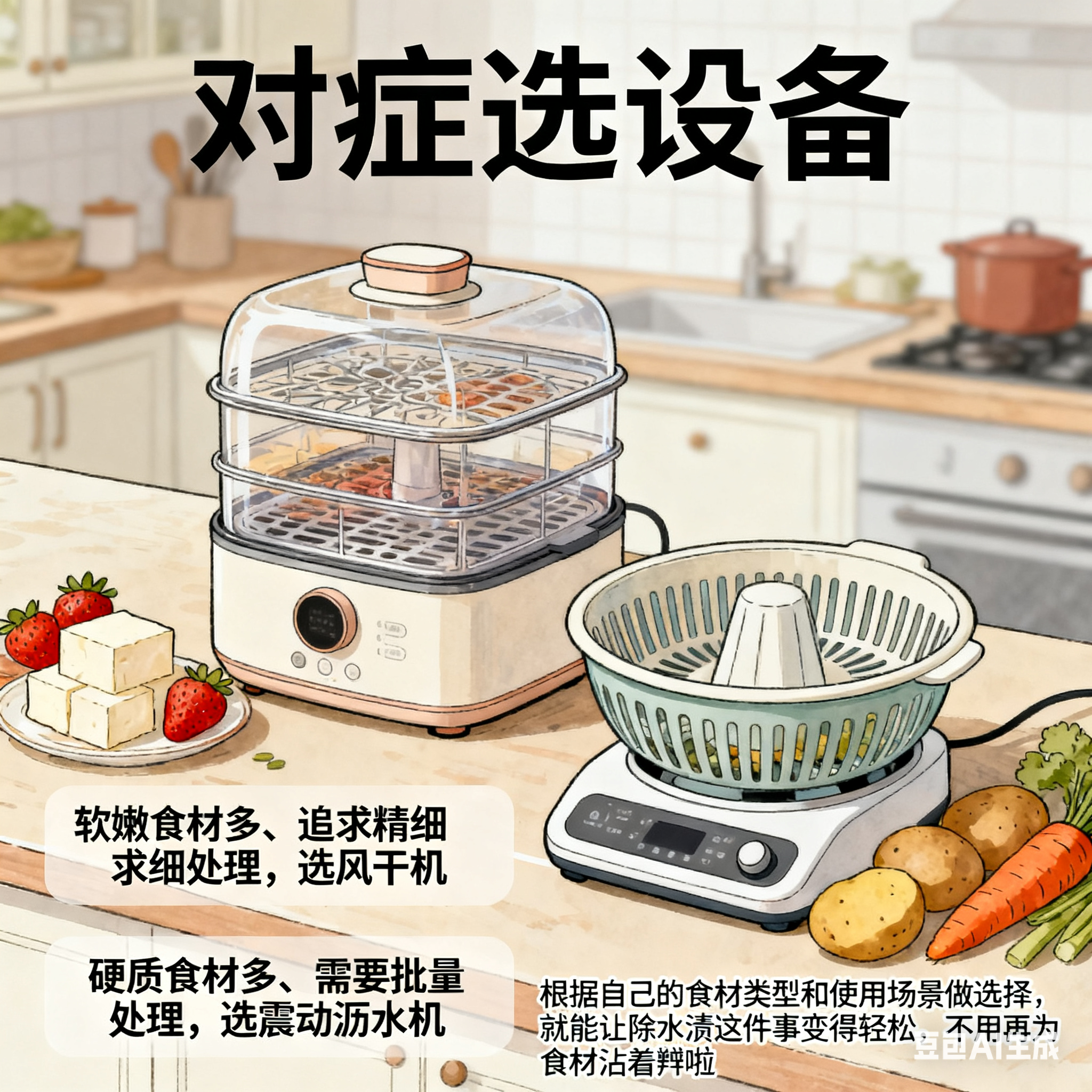 食材除水渍：选风干机还是震动沥水机？(5)