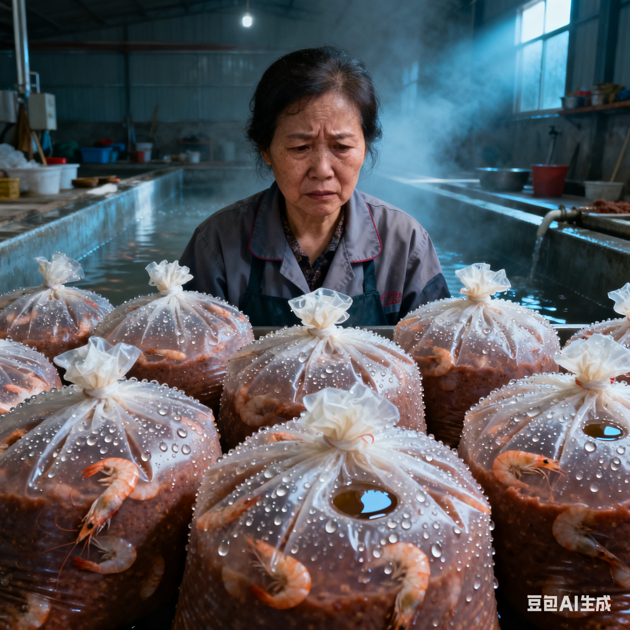 软包装虾酱震动沥水机，能把袋子上的水震干净吗？(1)