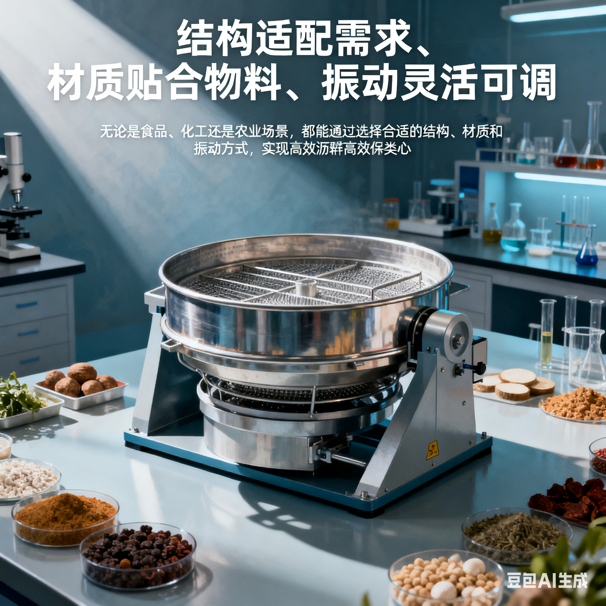 物料多功能振动沥水机，振动筛是什么样的？(7)