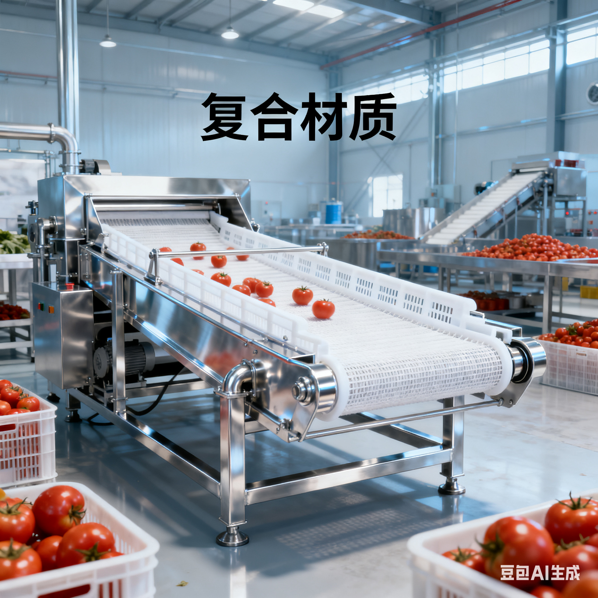 食品流水线震动沥水机的震动筛是不锈钢的吗？(4)