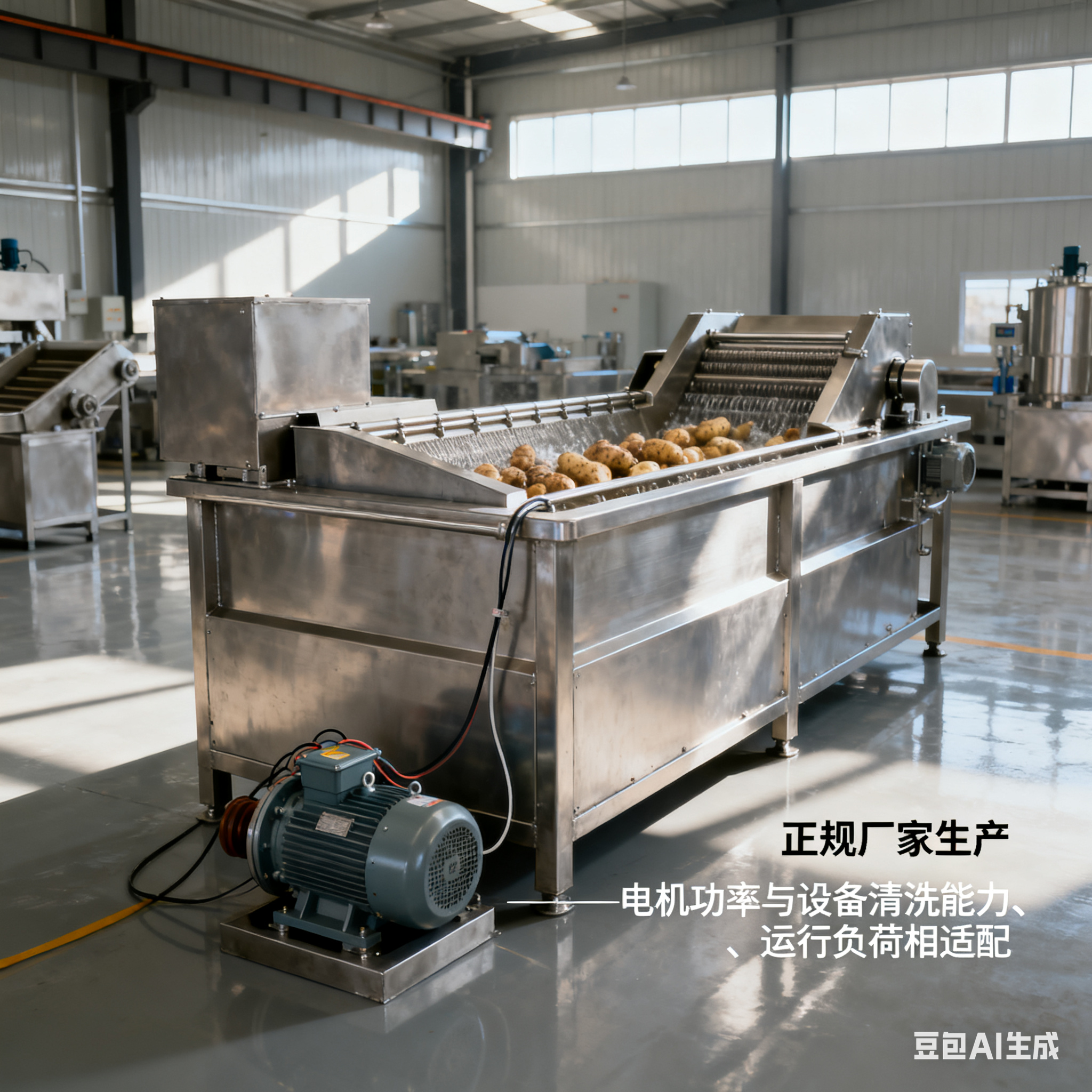 洋姜涡流清洗机，配用动力有讲究？(4)