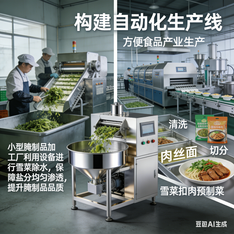 4000mm 雪菜震动沥水机，能满足食品除水风干需求吗？(3)